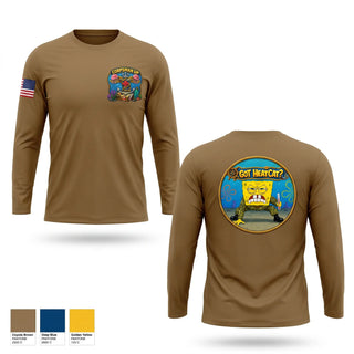Long Sleeve Performance Shirt, Corpsman temp check, Navy, Teamtime, Team time, sublimation, custom sports apparel, team uniforms, spirit wear, spiritwear, sports uniforms, custom shirts, team store, custom team store, fundraiser sports, apparel fundraiser