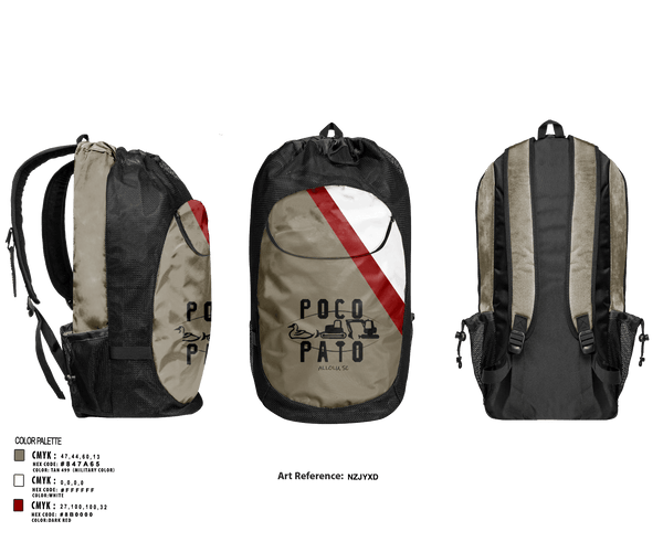 Gear Bag, Poco Pato, , Teamtime, Team time, sublimation, custom sports apparel, team uniforms, spirit wear, spiritwear, sports uniforms, custom shirts, team store, custom team store, fundraiser sports, apparel fundraiser