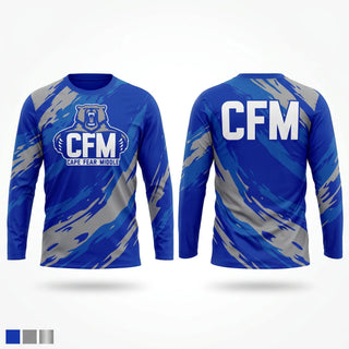 Long Sleeve Performance Shirt, Cape Fear Middle School Basketball, Men's Basketball, Teamtime, Team time, sublimation, custom sports apparel, team uniforms, spirit wear, spiritwear, sports uniforms, custom shirts, team store, custom team store, fundraiser sports, apparel fundraiser