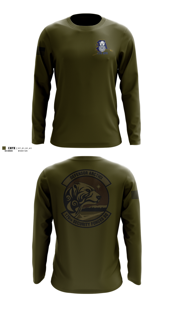 Long Sleeve Performance Shirt, 176 SFS, National Guard, Teamtime, Team time, sublimation, custom sports apparel, team uniforms, spirit wear, spiritwear, sports uniforms, custom shirts, team store, custom team store, fundraiser sports, apparel fundraiser