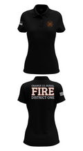 Orange County Rural District 1 Fire Department 66539276 Women's Short Sleeve Performance Polo  - 35