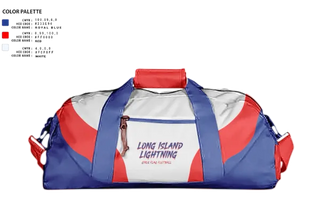 Duffle Bag, LI LIGHTNING, , Teamtime, Team time, sublimation, custom sports apparel, team uniforms, spirit wear, spiritwear, sports uniforms, custom shirts, team store, custom team store, fundraiser sports, apparel fundraiser