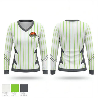 Womens Long Sleeve Vneck Shirt, LuxeGang, Men's Basketball, Teamtime, Team time, sublimation, custom sports apparel, team uniforms, spirit wear, spiritwear, sports uniforms, custom shirts, team store, custom team store, fundraiser sports, apparel fundraiser
