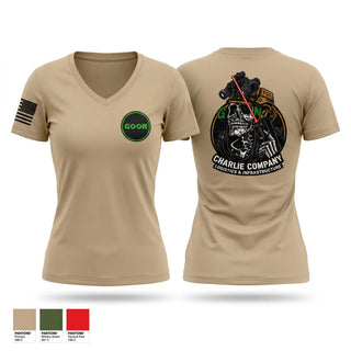 Womens Short Sleeve Vneck Shirt, Logistics & Infrastructure, Army, Teamtime, Team time, sublimation, custom sports apparel, team uniforms, spirit wear, spiritwear, sports uniforms, custom shirts, team store, custom team store, fundraiser sports, apparel fundraiser
