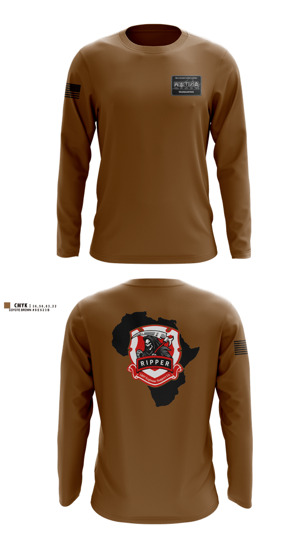 Long Sleeve Performance Shirt, 180th ESC, Army, Teamtime, Team time, sublimation, custom sports apparel, team uniforms, spirit wear, spiritwear, sports uniforms, custom shirts, team store, custom team store, fundraiser sports, apparel fundraiser
