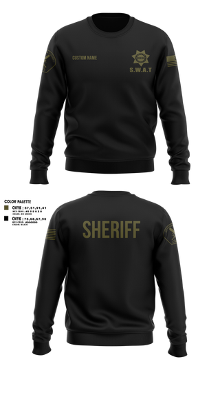 Crew Neck Sweatshirt, Jefferson County Regional SWAT, , Teamtime, Team time, sublimation, custom sports apparel, team uniforms, spirit wear, spiritwear, sports uniforms, custom shirts, team store, custom team store, fundraiser sports, apparel fundraiser