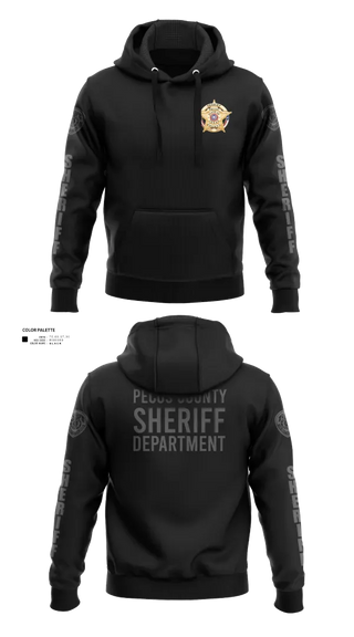 Hoodie, Pecos County Sheriff’s Office, Police, Teamtime, Team time, sublimation, custom sports apparel, team uniforms, spirit wear, spiritwear, sports uniforms, custom shirts, team store, custom team store, fundraiser sports, apparel fundraiser