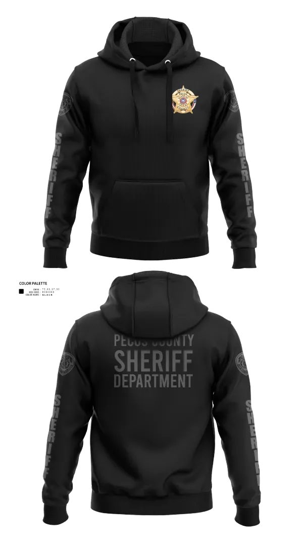 Hoodie, Pecos County Sheriff’s Office, Police, Teamtime, Team time, sublimation, custom sports apparel, team uniforms, spirit wear, spiritwear, sports uniforms, custom shirts, team store, custom team store, fundraiser sports, apparel fundraiser
