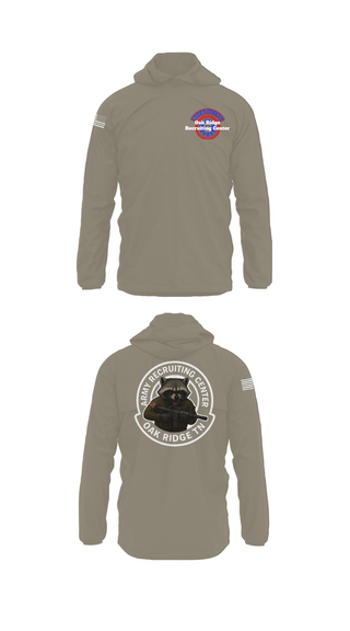 Windbreaker, Oak Ridge Recruiting Center, Army, Teamtime, Team time, sublimation, custom sports apparel, team uniforms, spirit wear, spiritwear, sports uniforms, custom shirts, team store, custom team store, fundraiser sports, apparel fundraiser