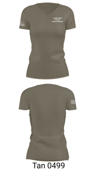 Womens Short Sleeve Vneck Shirt, Lauderdale County Rescue Squad, Fire Department, Teamtime, Team time, sublimation, custom sports apparel, team uniforms, spirit wear, spiritwear, sports uniforms, custom shirts, team store, custom team store, fundraiser sports, apparel fundraiser