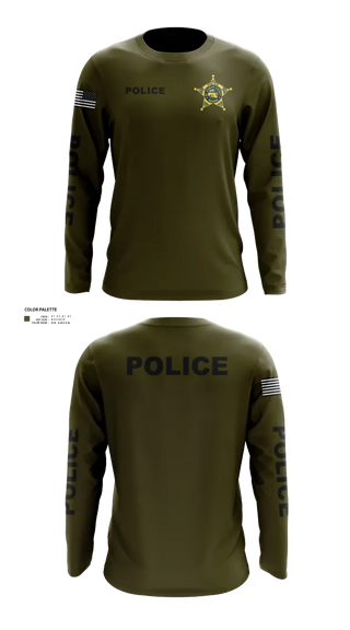 Long Sleeve Performance Shirt, St. Joseph County Police Department, , Teamtime, Team time, sublimation, custom sports apparel, team uniforms, spirit wear, spiritwear, sports uniforms, custom shirts, team store, custom team store, fundraiser sports, apparel fundraiser