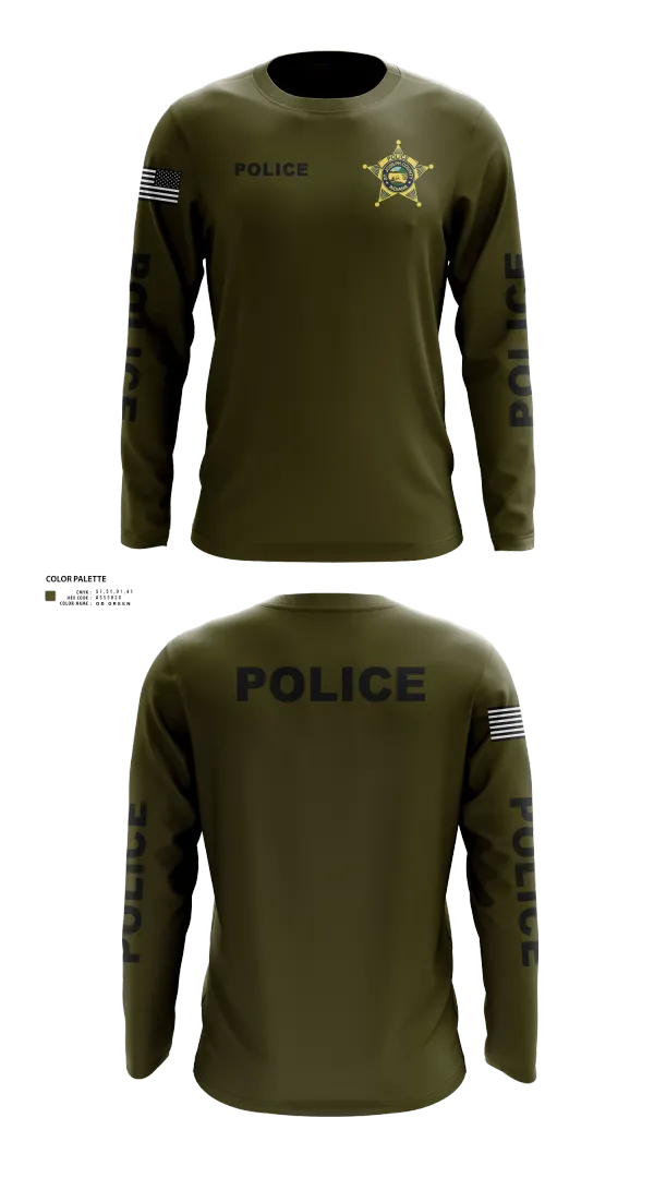 Long Sleeve Performance Shirt, St. Joseph County Police Department, , Teamtime, Team time, sublimation, custom sports apparel, team uniforms, spirit wear, spiritwear, sports uniforms, custom shirts, team store, custom team store, fundraiser sports, apparel fundraiser