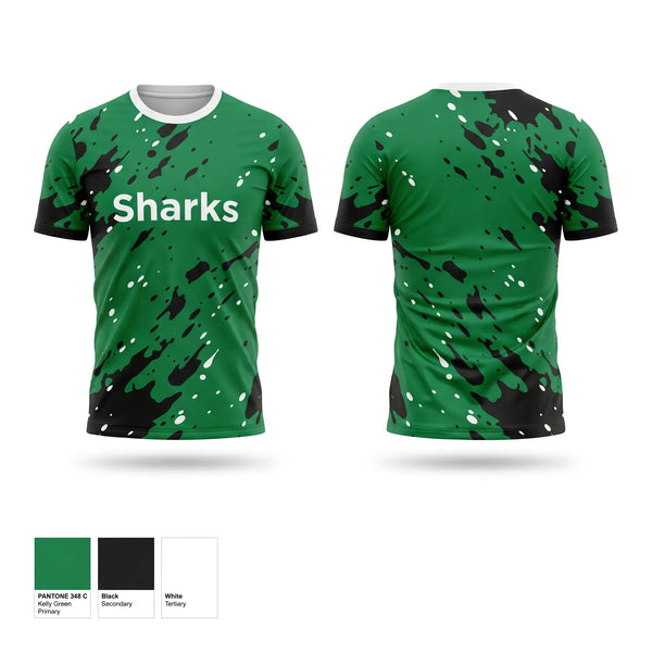 Mens Soccer Jersey, Sharks, Men's Soccer, Teamtime, Team time, sublimation, custom sports apparel, team uniforms, spirit wear, spiritwear, sports uniforms, custom shirts, team store, custom team store, fundraiser sports, apparel fundraiser