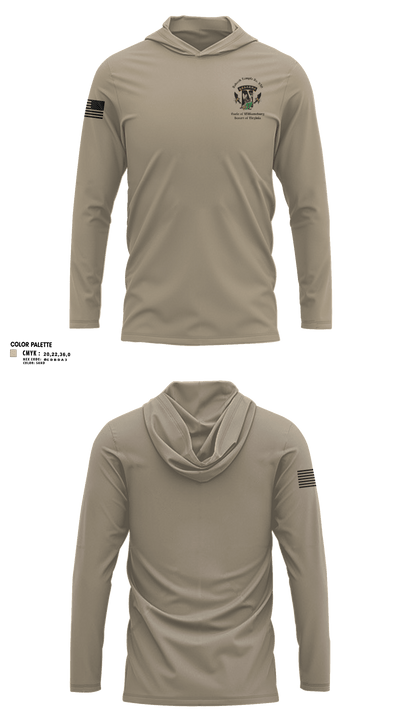 Nabeeh Temple #260 Long Sleeve Performance Shirt with hood - 11