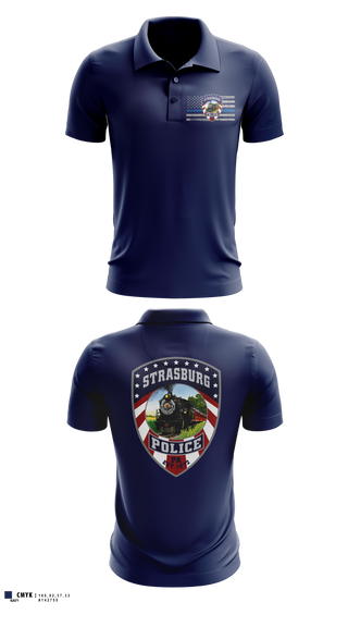 Short Sleeve Performance Polo, Strasburg Police, Police, Teamtime, Team time, sublimation, custom sports apparel, team uniforms, spirit wear, spiritwear, sports uniforms, custom shirts, team store, custom team store, fundraiser sports, apparel fundraiser