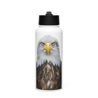 Eagles 48846506 Stainless Steel Water Bottle with a Straw Lid