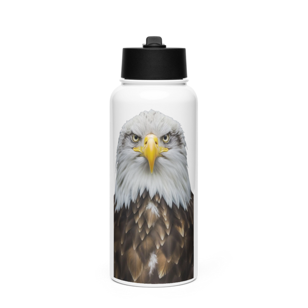 Eagles 48846506 Stainless Steel Water Bottle with a Straw Lid