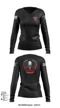 HEAVY HITTERS 28410446 Women's Long Sleeve V-neck Shirt - 102