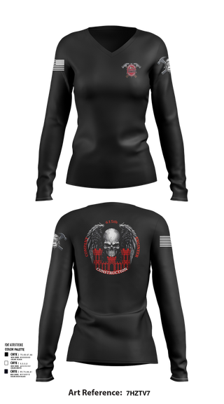 Womens Long Sleeve Vneck Shirt, HEAVY HITTERS, , Teamtime, Team time, sublimation, custom sports apparel, team uniforms, spirit wear, spiritwear, sports uniforms, custom shirts, team store, custom team store, fundraiser sports, apparel fundraiser