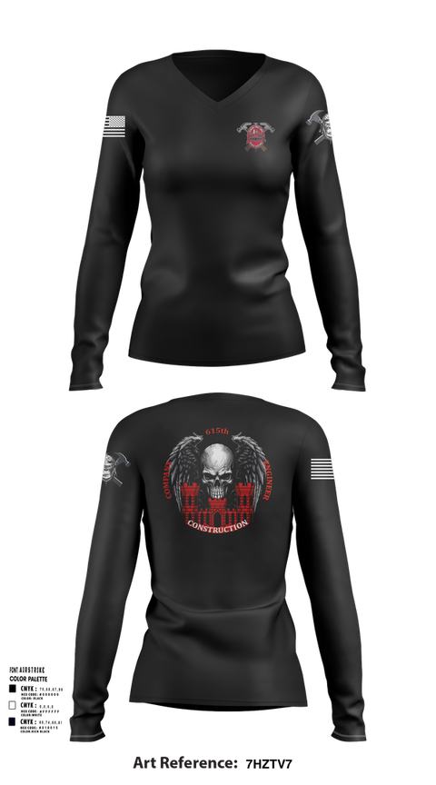 Womens Long Sleeve Vneck Shirt, HEAVY HITTERS, , Teamtime, Team time, sublimation, custom sports apparel, team uniforms, spirit wear, spiritwear, sports uniforms, custom shirts, team store, custom team store, fundraiser sports, apparel fundraiser