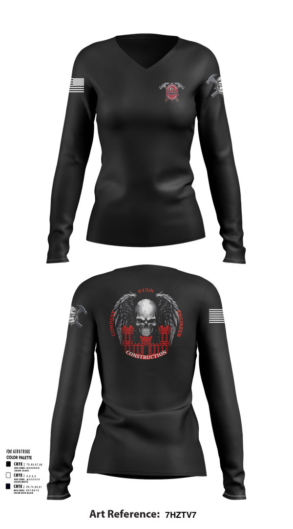 Womens Long Sleeve Vneck Shirt, HEAVY HITTERS, , Teamtime, Team time, sublimation, custom sports apparel, team uniforms, spirit wear, spiritwear, sports uniforms, custom shirts, team store, custom team store, fundraiser sports, apparel fundraiser