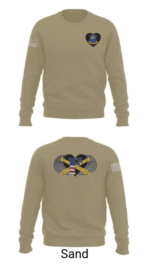 Crew Neck Sweatshirt, Freedom BTRY, 1-320th FAR, , Teamtime, Team time, sublimation, custom sports apparel, team uniforms, spirit wear, spiritwear, sports uniforms, custom shirts, team store, custom team store, fundraiser sports, apparel fundraiser
