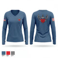 Union AFJROTC 30383256 Women's Long Sleeve V-neck Shirt - 1