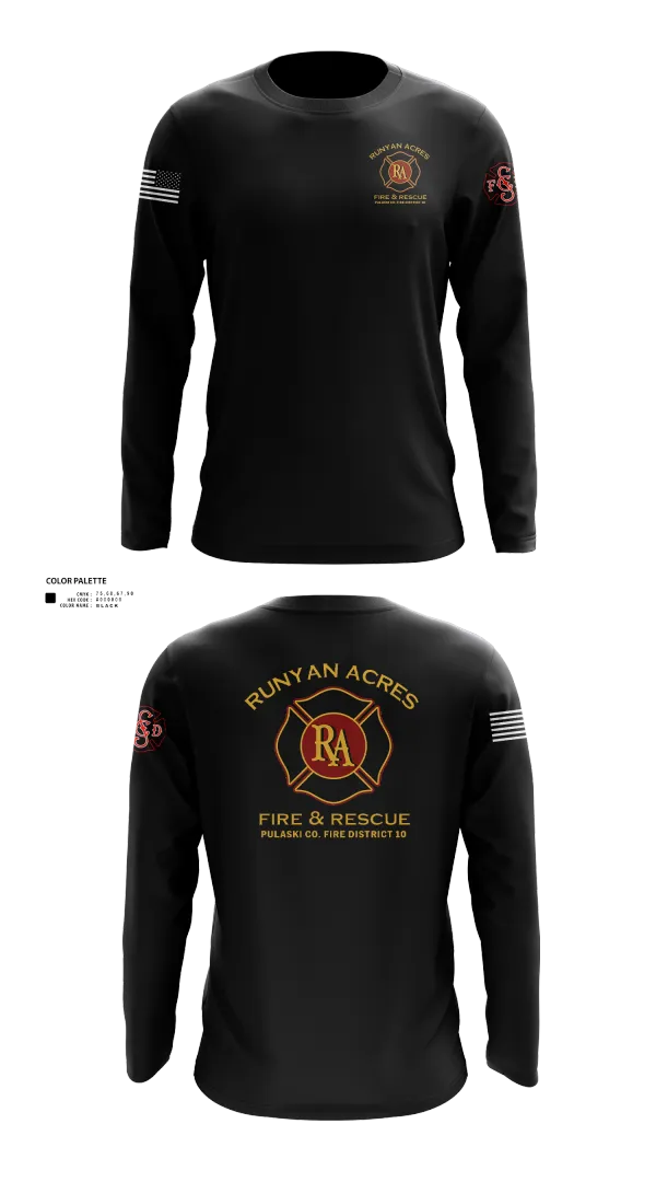 Long Sleeve Performance Shirt, RUNYAN ACRES FIRE DEPARTMENT, , Teamtime, Team time, sublimation, custom sports apparel, team uniforms, spirit wear, spiritwear, sports uniforms, custom shirts, team store, custom team store, fundraiser sports, apparel fundraiser