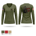 Virginia State Police SOD 57420503 Women's Long Sleeve V-neck Shirt - 1