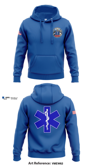 Hoodie, Columbus Zoo EMS Department, EMS/EMT, Teamtime, Team time, sublimation, custom sports apparel, team uniforms, spirit wear, spiritwear, sports uniforms, custom shirts, team store, custom team store, fundraiser sports, apparel fundraiser