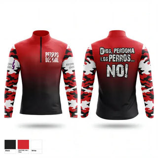 Quarter Zip Jacket, PERROS DEL MAL, Men's Soccer, Teamtime, Team time, sublimation, custom sports apparel, team uniforms, spirit wear, spiritwear, sports uniforms, custom shirts, team store, custom team store, fundraiser sports, apparel fundraiser