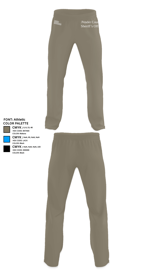 Sweatpants, Pender County Sheriff’s Office, Police, Teamtime, Team time, sublimation, custom sports apparel, team uniforms, spirit wear, spiritwear, sports uniforms, custom shirts, team store, custom team store, fundraiser sports, apparel fundraiser