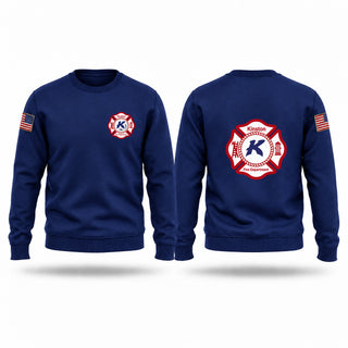 Crew Neck Sweatshirt, Kinston fire department, Fire Department, Teamtime, Team time, sublimation, custom sports apparel, team uniforms, spirit wear, spiritwear, sports uniforms, custom shirts, team store, custom team store, fundraiser sports, apparel fundraiser