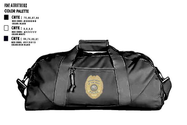 Duffle Bag, Navy Police, Police, Teamtime, Team time, sublimation, custom sports apparel, team uniforms, spirit wear, spiritwear, sports uniforms, custom shirts, team store, custom team store, fundraiser sports, apparel fundraiser