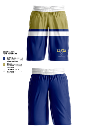 Mens Basketball Shorts, Elkin High School Basketball, Women's Basketball, Teamtime, Team time, sublimation, custom sports apparel, team uniforms, spirit wear, spiritwear, sports uniforms, custom shirts, team store, custom team store, fundraiser sports, apparel fundraiser