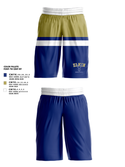 Elkin High School Basketball 13790078 Mens Basketball Shorts 1