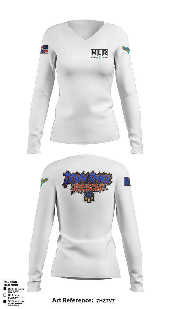 Womens Long Sleeve Vneck Shirt, VooDoo RESCUE, Fire Department, Teamtime, Team time, sublimation, custom sports apparel, team uniforms, spirit wear, spiritwear, sports uniforms, custom shirts, team store, custom team store, fundraiser sports, apparel fundraiser