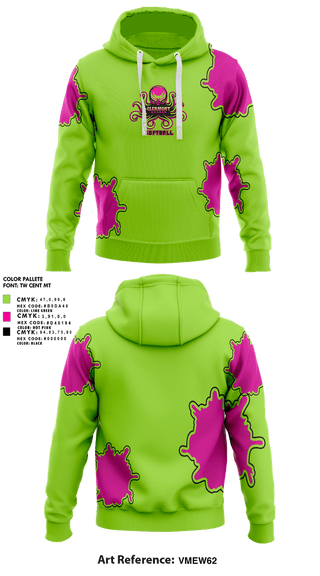 Hoodie, Clermont Kraken, Softball, Teamtime, Team time, sublimation, custom sports apparel, team uniforms, spirit wear, spiritwear, sports uniforms, custom shirts, team store, custom team store, fundraiser sports, apparel fundraiser