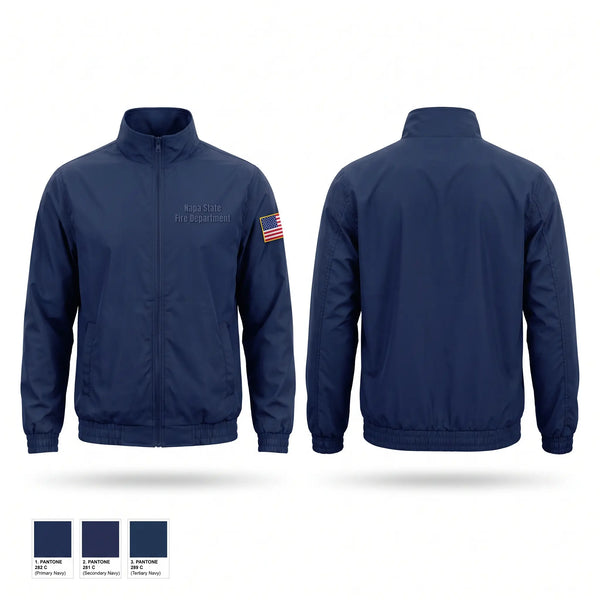 Windbreaker, Napa State Fire Department, Fire Department, Teamtime, Team time, sublimation, custom sports apparel, team uniforms, spirit wear, spiritwear, sports uniforms, custom shirts, team store, custom team store, fundraiser sports, apparel fundraiser
