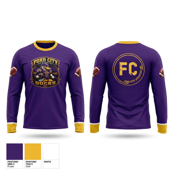 Long Sleeve Performance Shirt, Ford city ducks, , Teamtime, Team time, sublimation, custom sports apparel, team uniforms, spirit wear, spiritwear, sports uniforms, custom shirts, team store, custom team store, fundraiser sports, apparel fundraiser