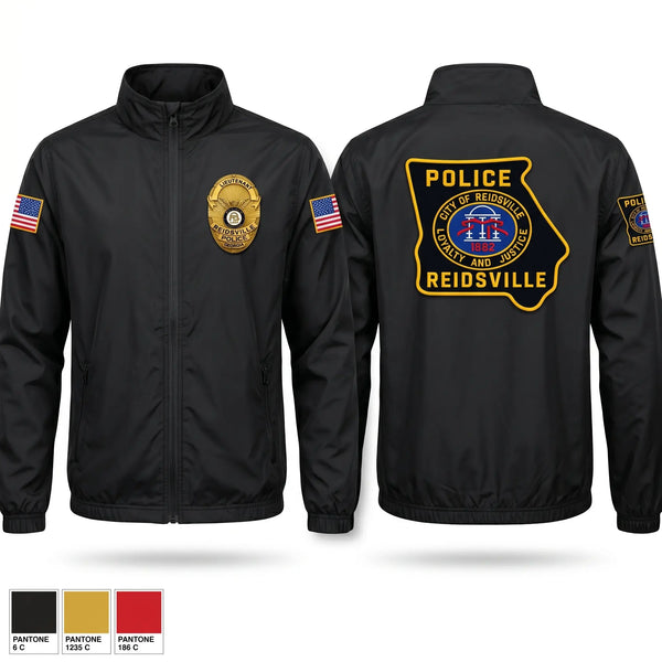 Windbreaker, Reidsville Police Department, Police, Teamtime, Team time, sublimation, custom sports apparel, team uniforms, spirit wear, spiritwear, sports uniforms, custom shirts, team store, custom team store, fundraiser sports, apparel fundraiser