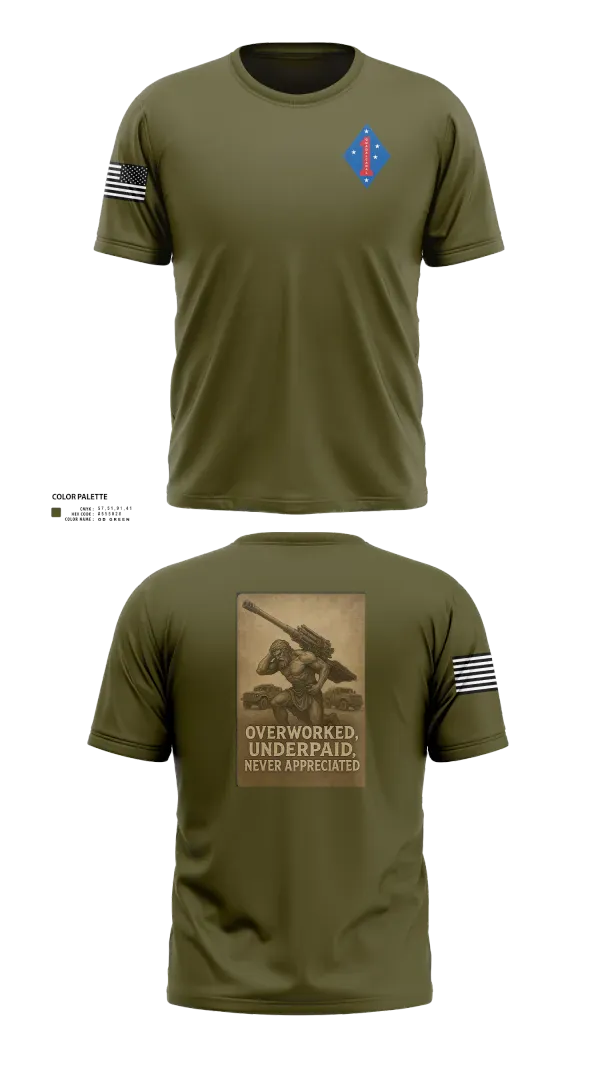 Headquarters 3/11 39543017 Old School Cotton Feel Shirt - 1