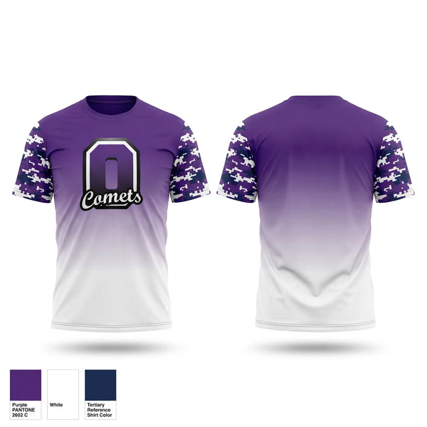 Short Sleeve Performance Shirt, Oakwood Comets, , Teamtime, Team time, sublimation, custom sports apparel, team uniforms, spirit wear, spiritwear, sports uniforms, custom shirts, team store, custom team store, fundraiser sports, apparel fundraiser