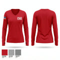 Wesley chapel fire department 35941832 Women's Long Sleeve V-neck Shirt - 1