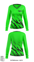 Team Money Way 8204141 Women's Long Sleeve V-neck Shirt - 1