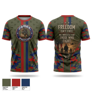 Soft Poly Tee Cotton Like Feel, Camel kids, Wrestling, Teamtime, Team time, sublimation, custom sports apparel, team uniforms, spirit wear, spiritwear, sports uniforms, custom shirts, team store, custom team store, fundraiser sports, apparel fundraiser