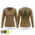 377th MP CO 32842185 Women's Long Sleeve V-neck Shirt - 1