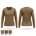 Charlie Company Pirates Women's Long Sleeve V-neck Shirt - 1