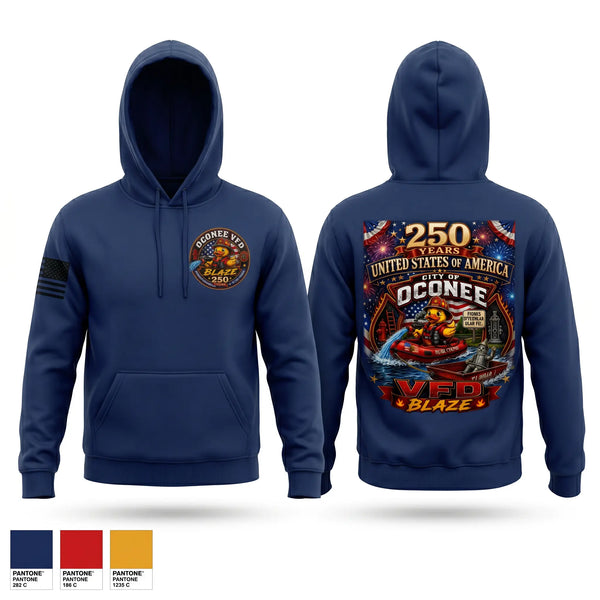 Hoodie, City of Oconee Volunteer Fire Department, Fire Department, Teamtime, Team time, sublimation, custom sports apparel, team uniforms, spirit wear, spiritwear, sports uniforms, custom shirts, team store, custom team store, fundraiser sports, apparel fundraiser
