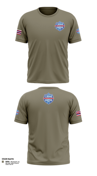 Old School Cotton Feel Shirt, CrimeStoppers Honolulu, Police, Teamtime, Team time, sublimation, custom sports apparel, team uniforms, spirit wear, spiritwear, sports uniforms, custom shirts, team store, custom team store, fundraiser sports, apparel fundraiser